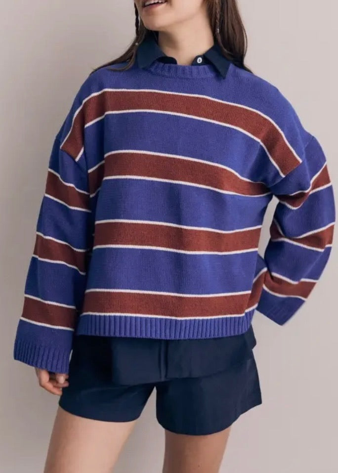 Classic Contrast Striped Sweater
