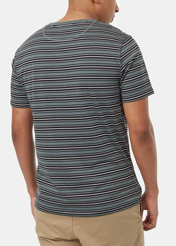 Treeblend Stripe Button Pocket T-Shirt