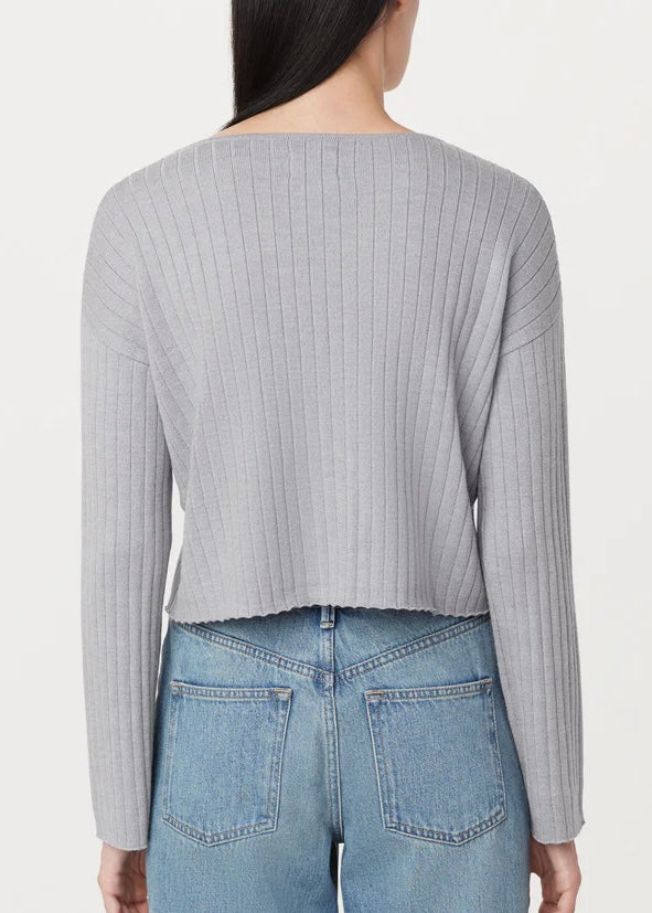 The Boat Neck Cropped Sweater