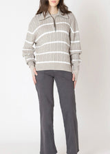 Half Zip Cable Sweater