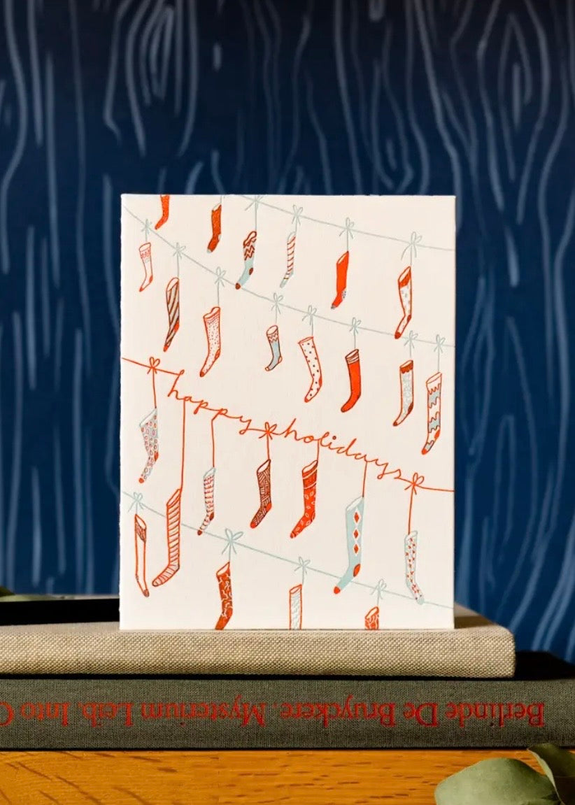 Stockings | Holiday | Letterpress Card