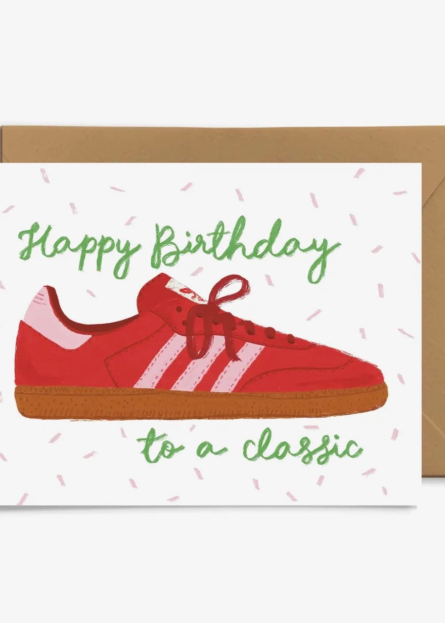 Tennis Shoe Birthday Card