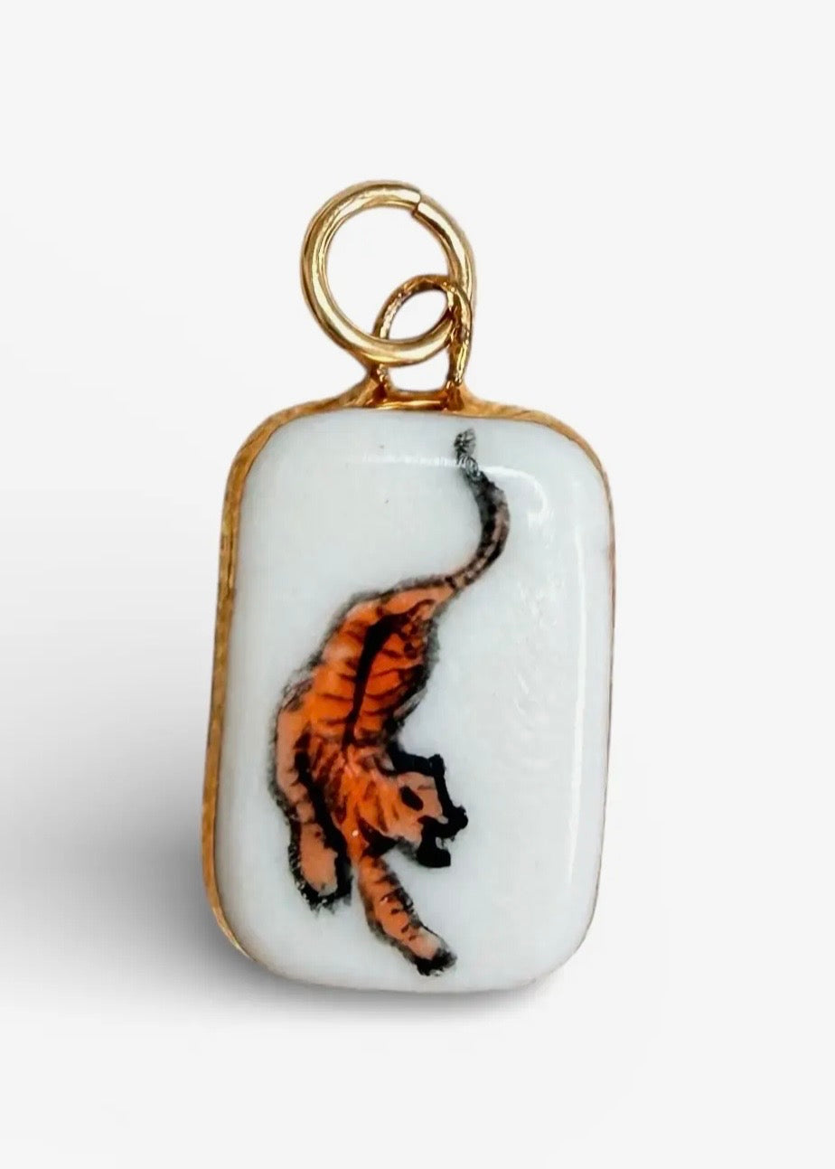 Orange Tiger Charm