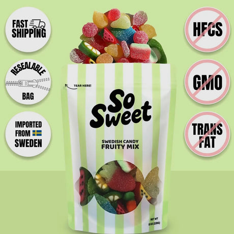 Swedish Candy Fruity Mix (8 oz)