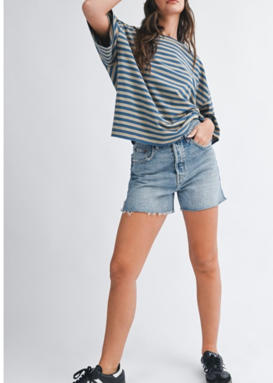 Toby Oversized Stripe Tee