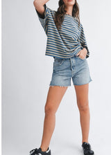 Toby Oversized Stripe Tee