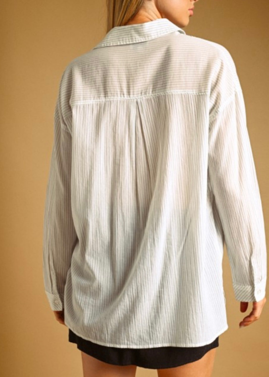 Minnie Stripe Button Down Shirt