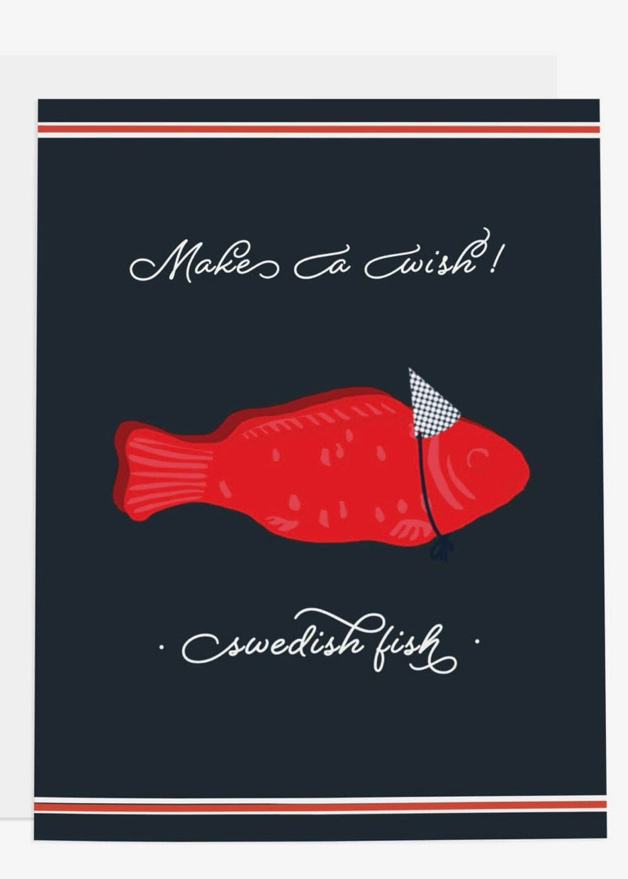 Make a Wish Swedish Fish Card