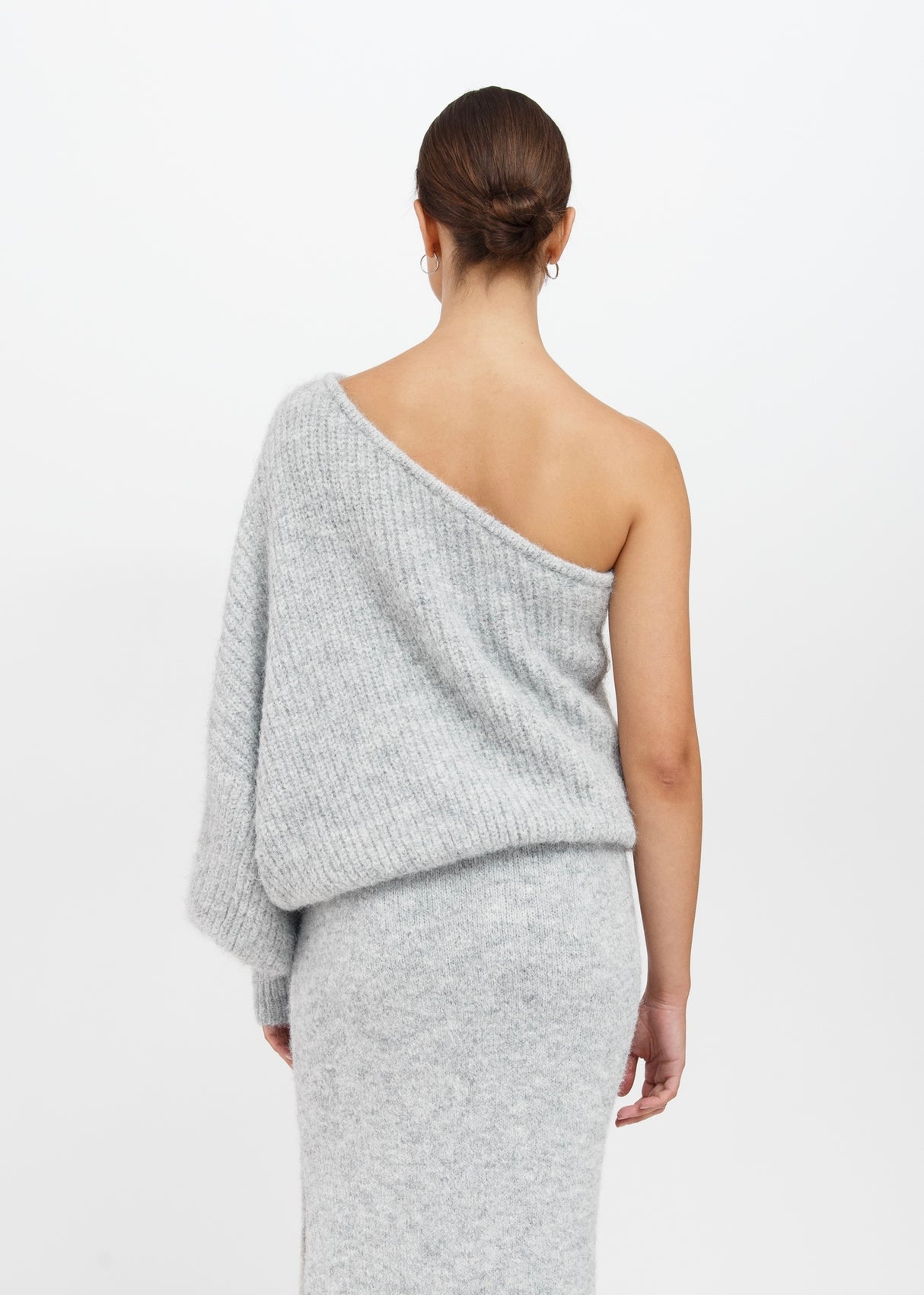 The Victoria One Shoulder Knit Sweater
