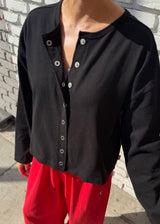 *pre-order Soft Jersey Snap Cardigan