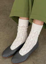 Modal Eyelet Socks