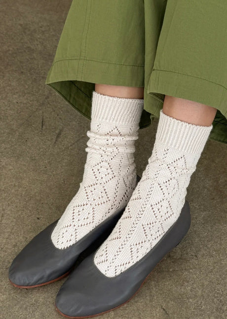 Modal Eyelet Socks