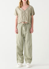 Drawstring Straight Leg Pant