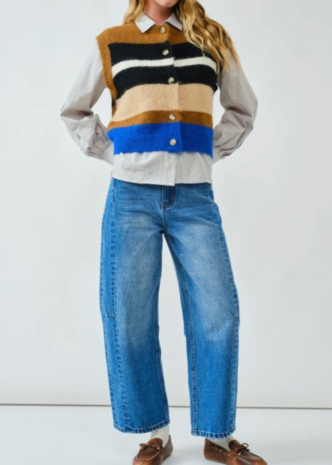 Louie Stripe Vest