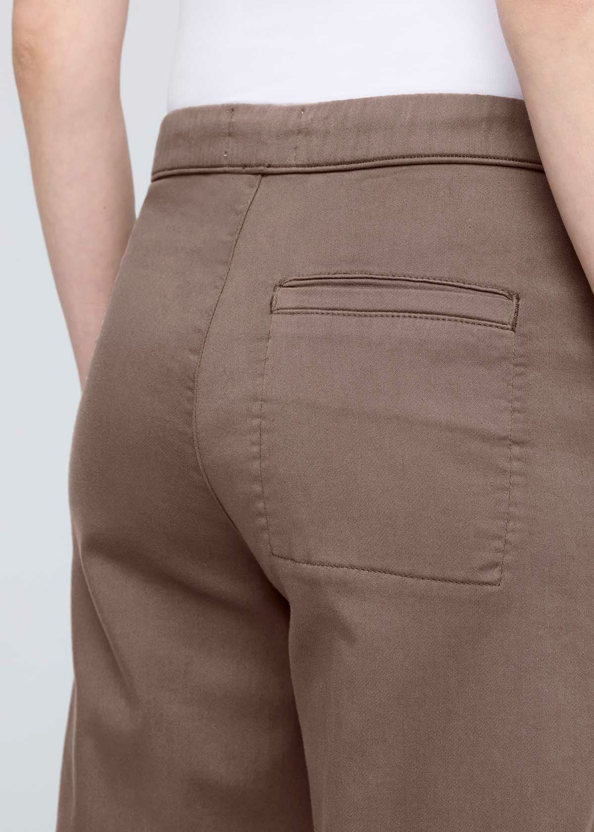No Sweat Wide Leg Pant in Canteen