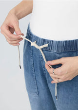 Performance Denim Crop Lite Harbour Pant - Light Stone