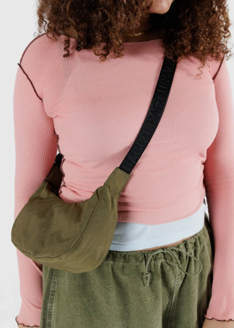 Small Nylon Crescent Bag