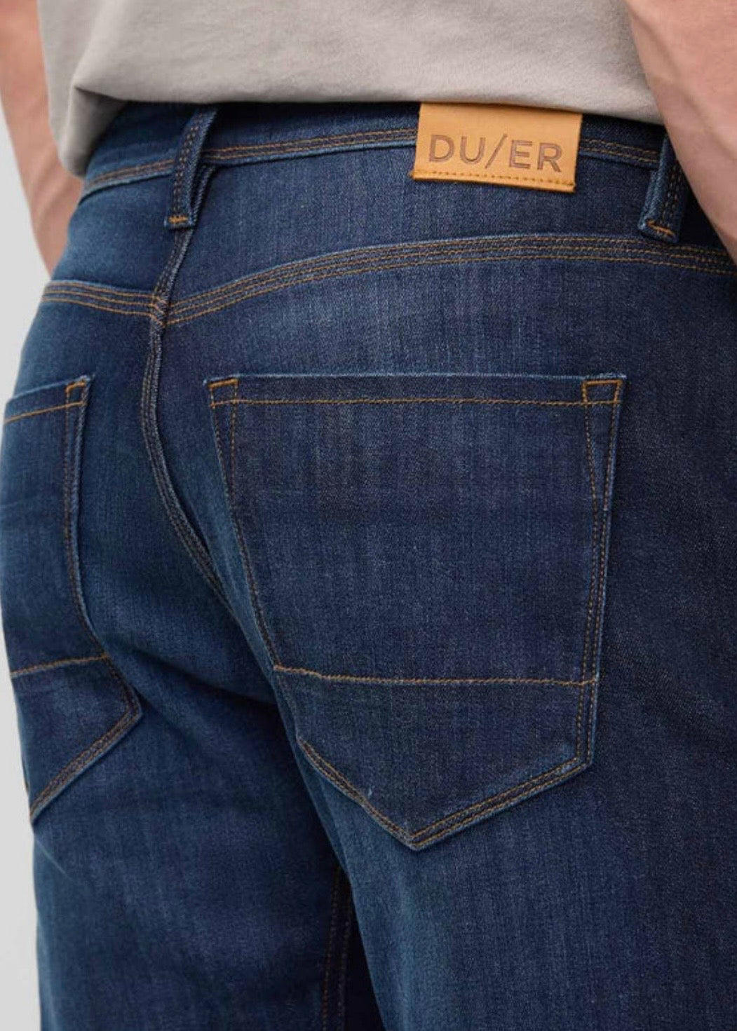 Performance Denim Athletic Taper Marina Blue