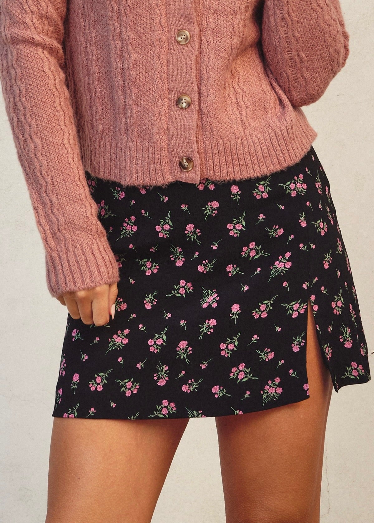 Garden Rose Mini Skirt