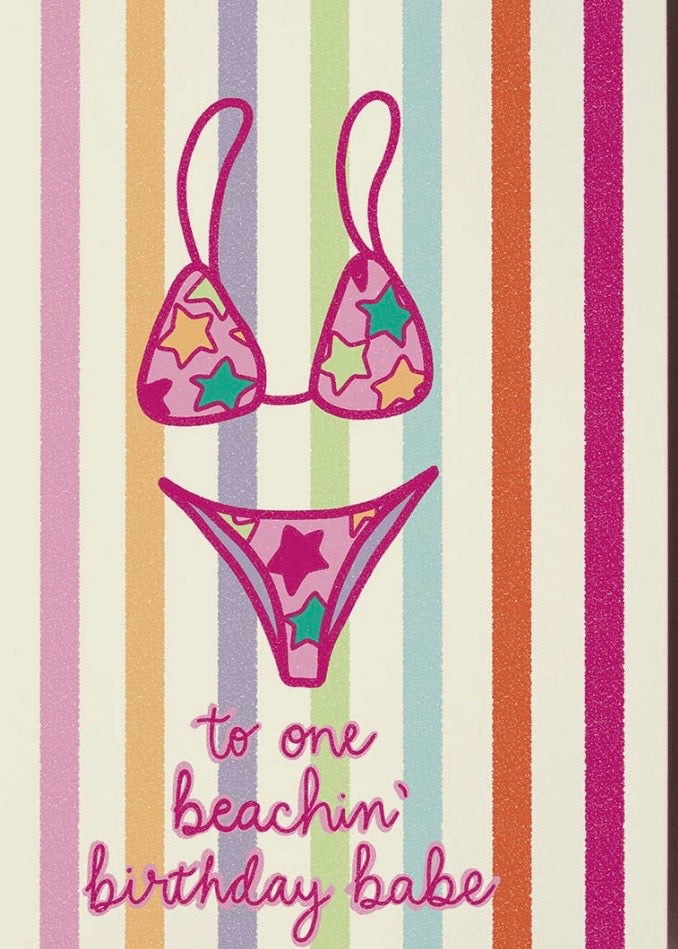 Beachin' Birthday Card