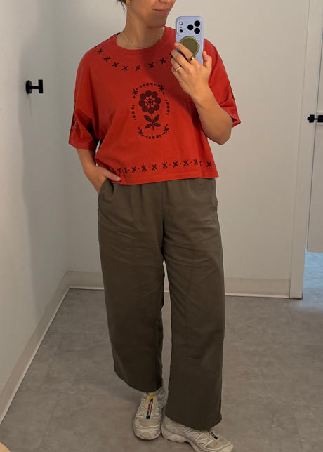 Vintage Floral Cropped Tee