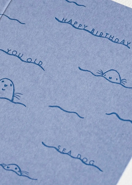 Birthday Sea Dog | Letterpress Card