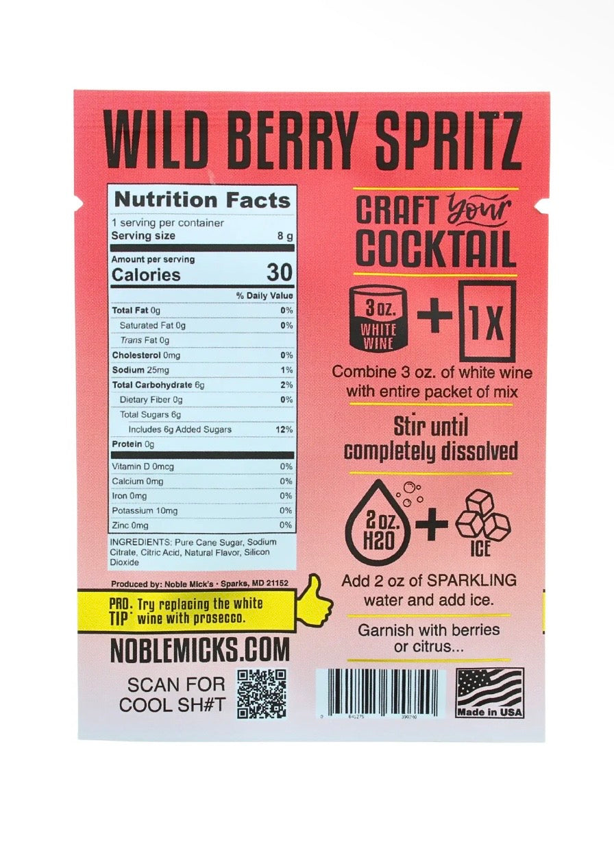 Wild Berry Spritz Single Serve Craft Cocktail