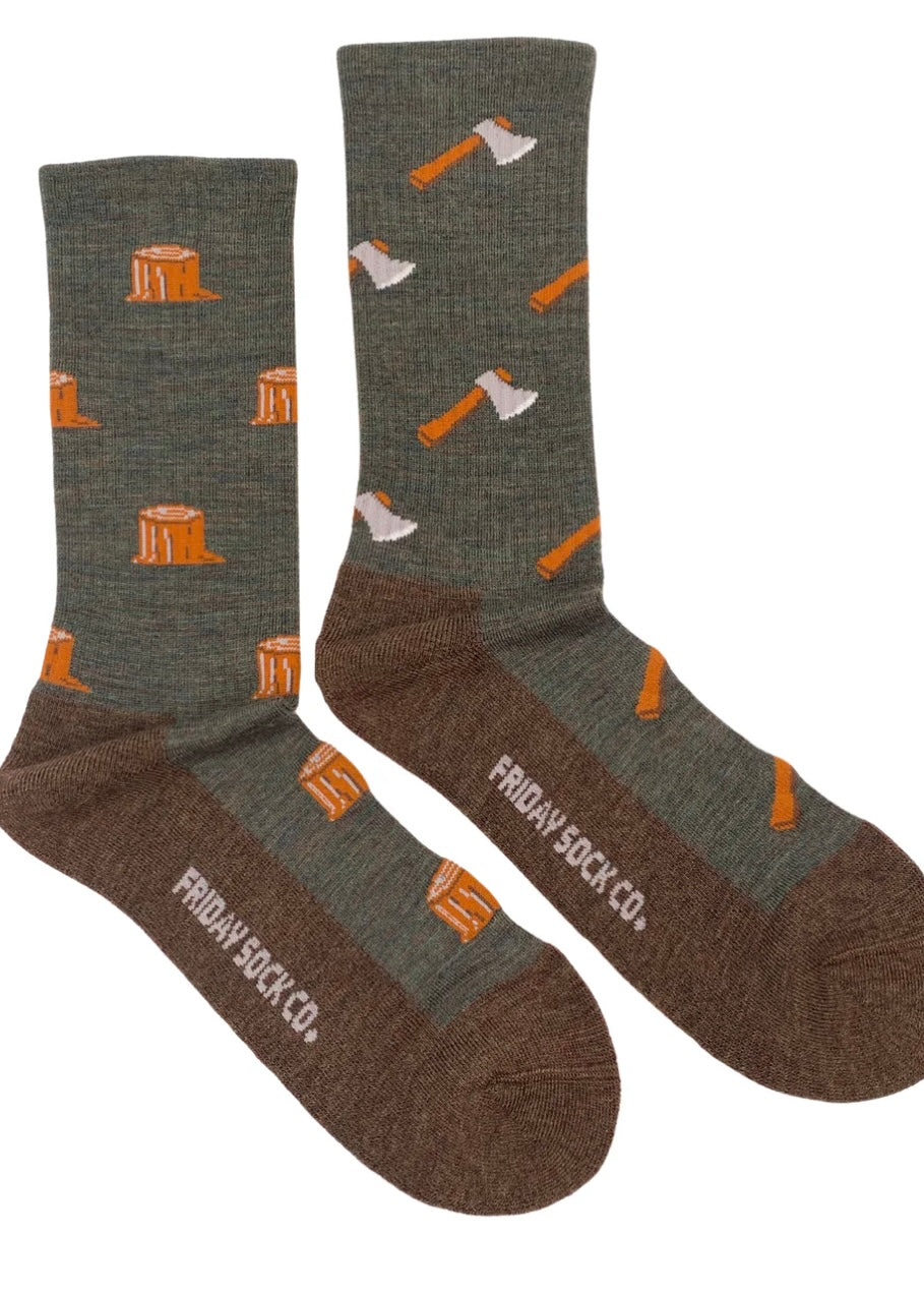 Axe & Tree Merino Wool Socks