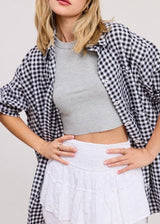 *Pre-order mid sept Aviana Gingham Blouse