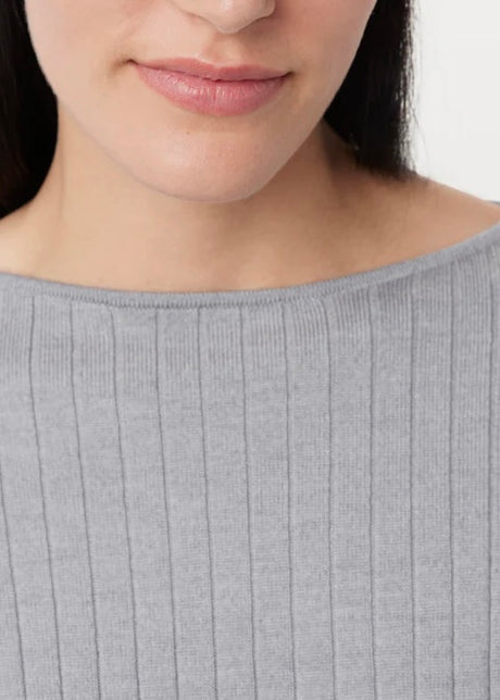The Boat Neck Cropped Sweater