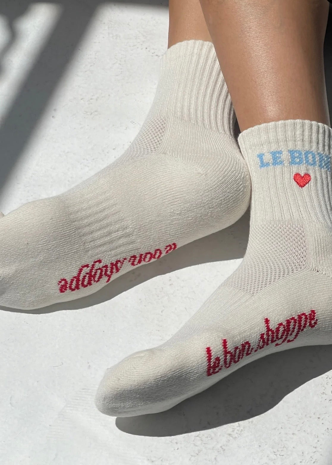 Embroidered Crew Socks