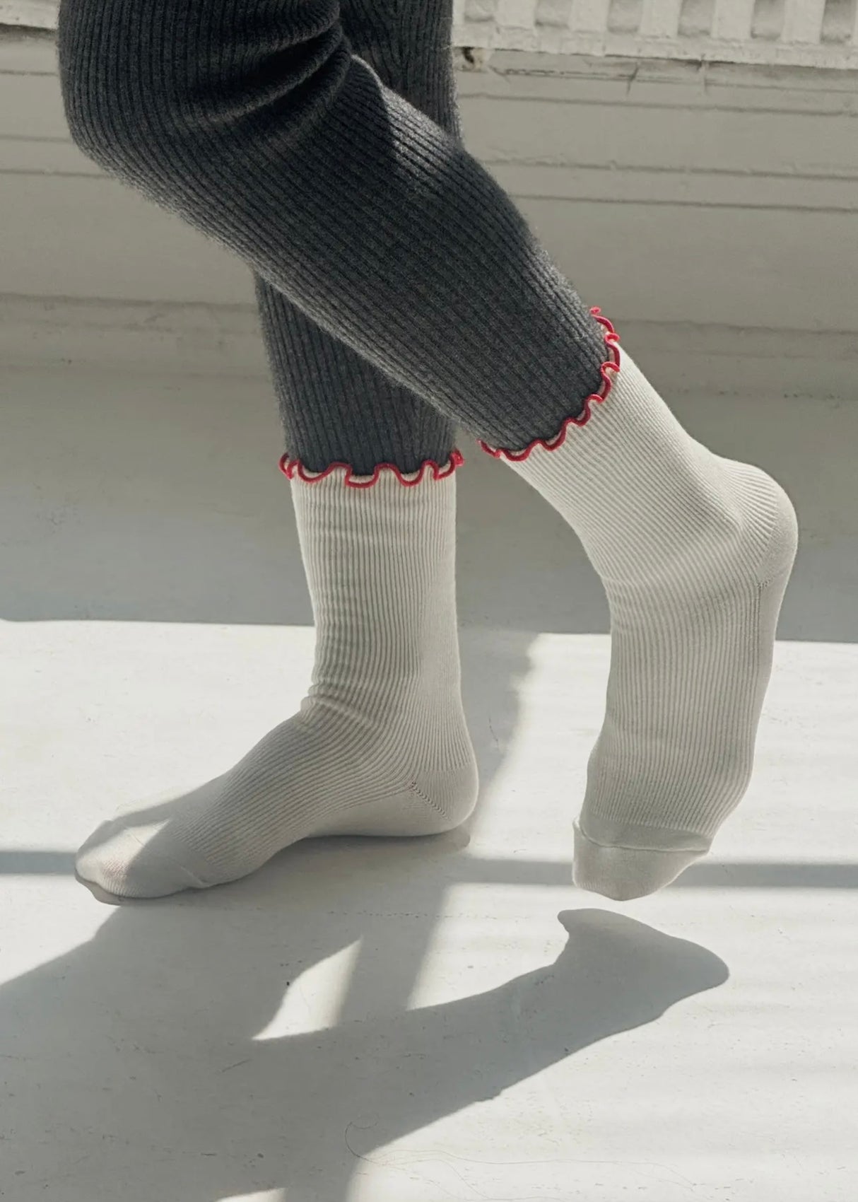 Ruffle Modal Socks