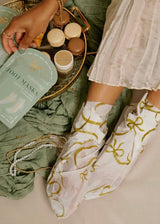 Christmas Holiday Foot Mask with Palo Santo & Peppermint 2ct