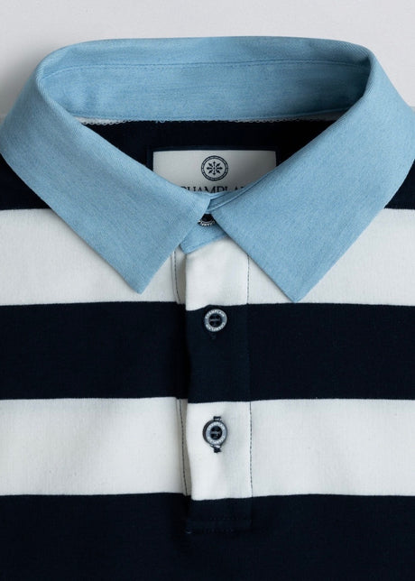 Denim Collar Rugby Shirt