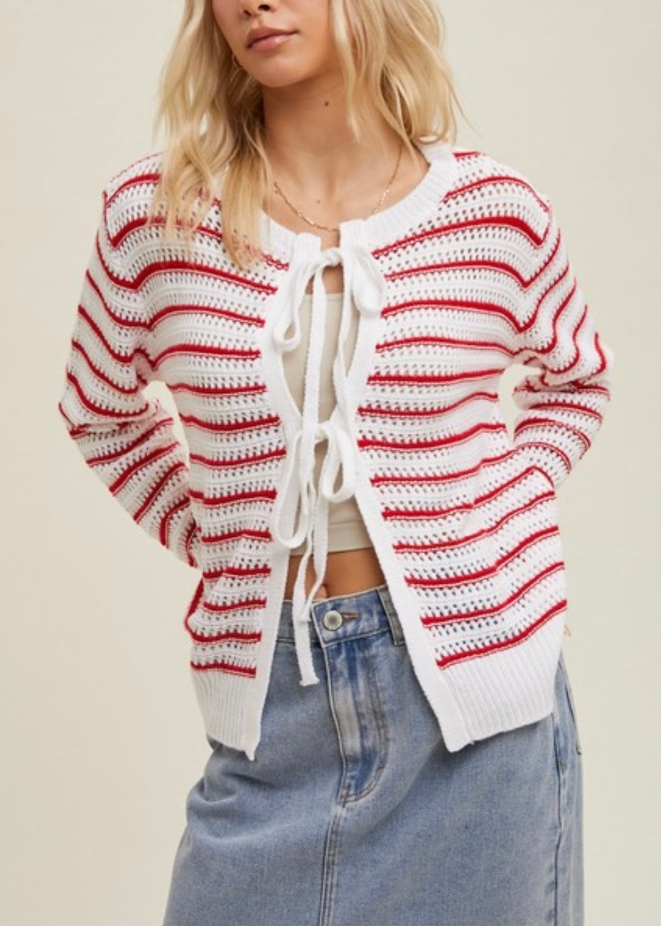 Ty Front Cardigan