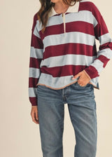 Blue Eyes Rugby Top