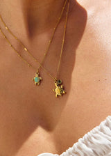 Opal Turtle Necklace