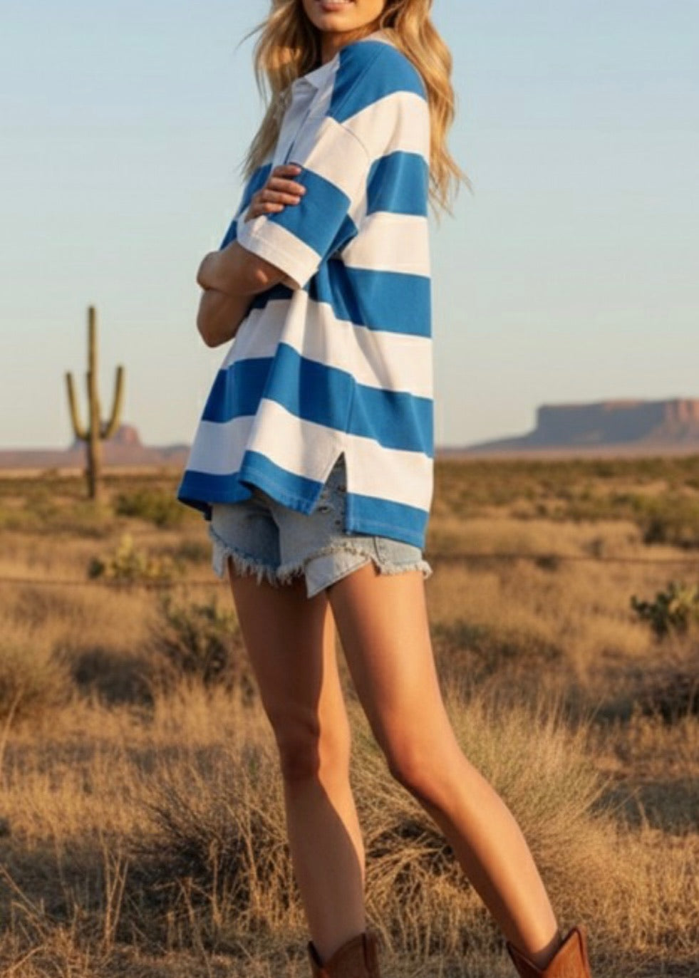Danny Stripe Rugby Top