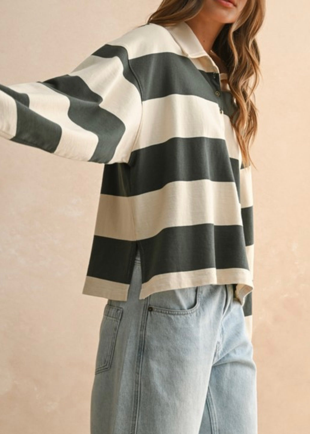 Rena Stripe Ruby Top