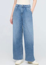 Performance Denim Lite Pleated Pant