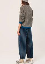 Contrast Pullover Sweater