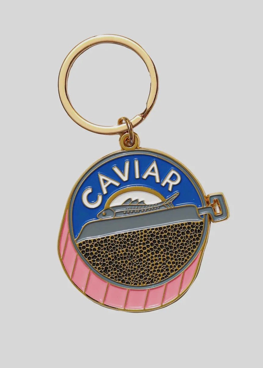 Caviar Enamel Keychain Bag Charm