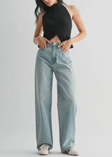 High Waisted Skater Jean