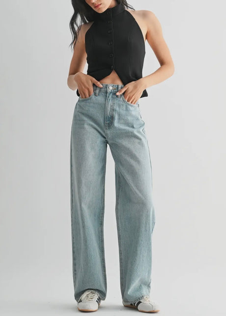 High Waisted Skater Jean