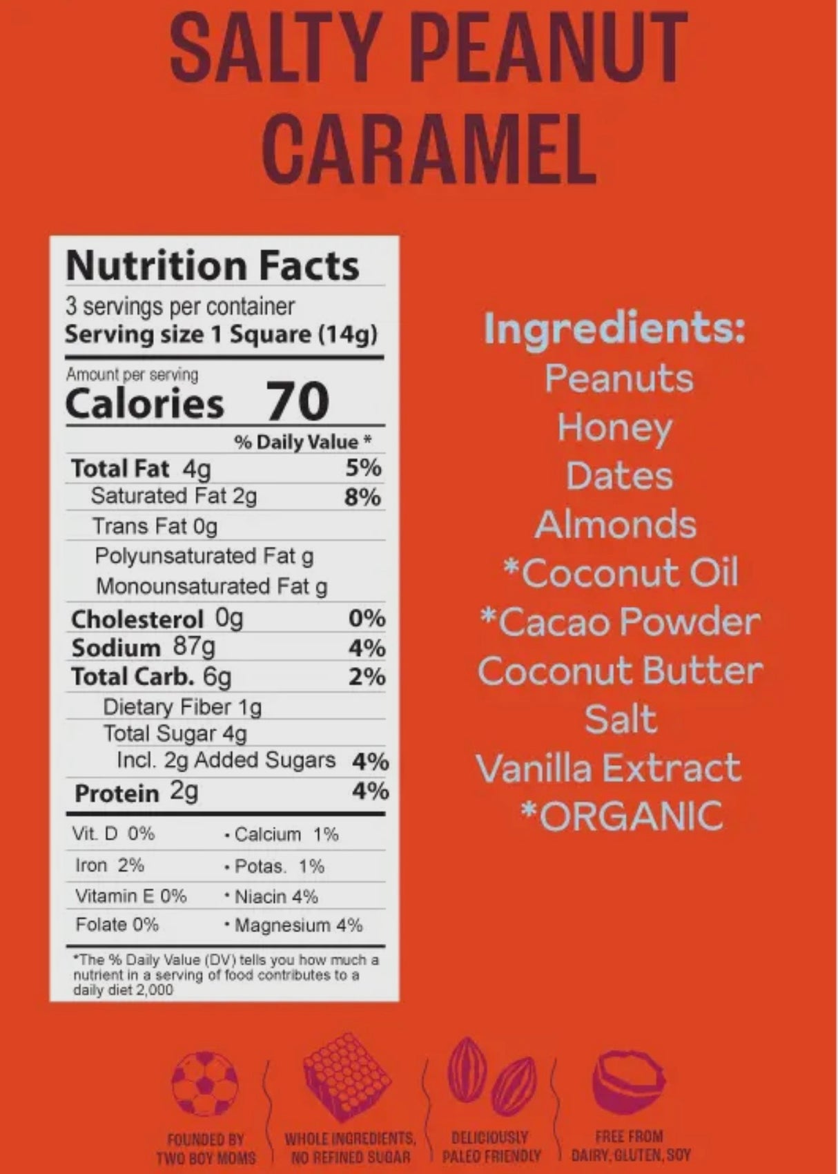 Salty Peanut Caramel Brownie Batter Bites (DF + GF)