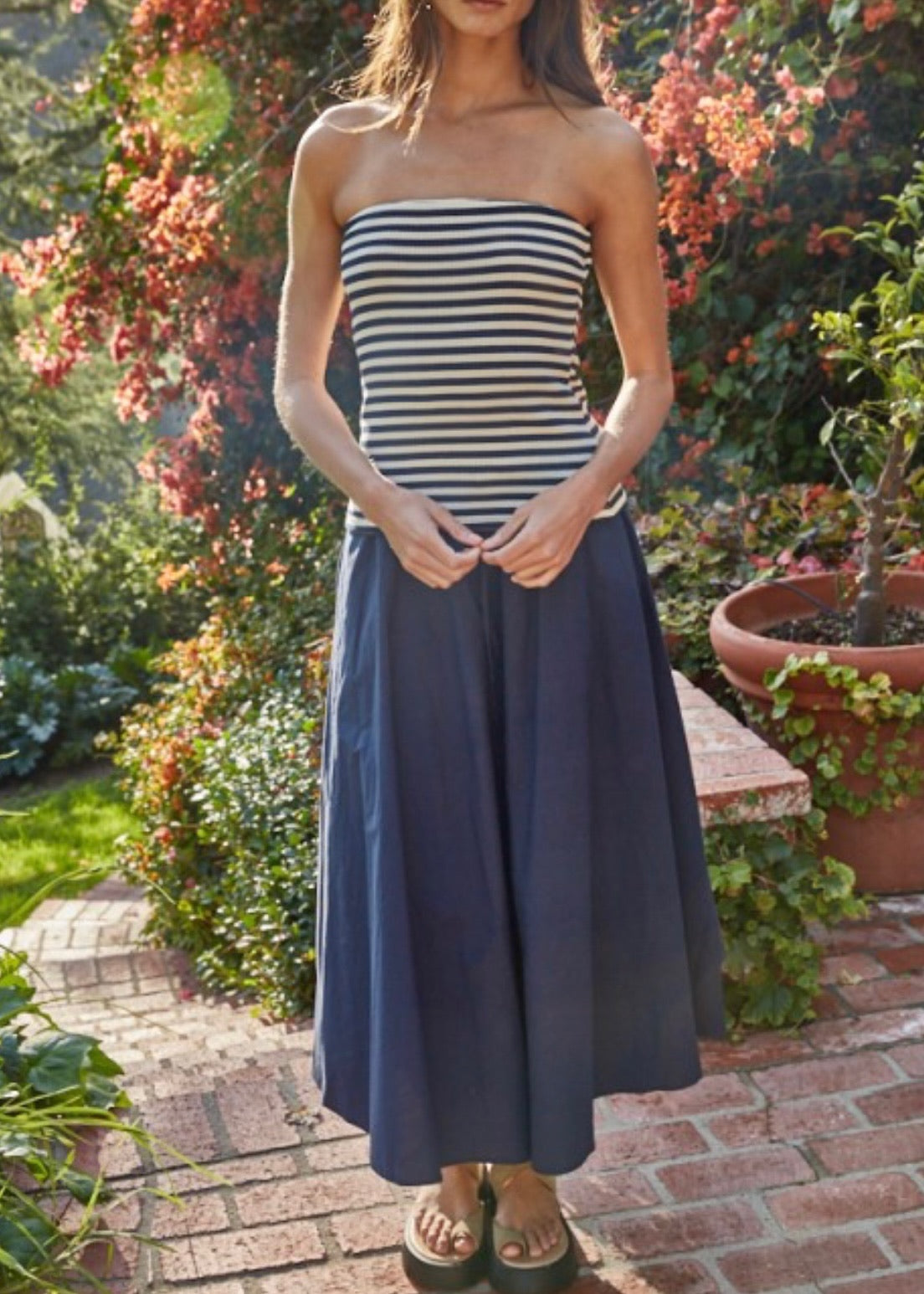 Aline Stripe Tube Top