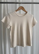 Pointelle Babe Tee