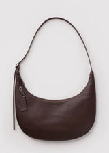 Medium Recycled Leather Flat Crescent