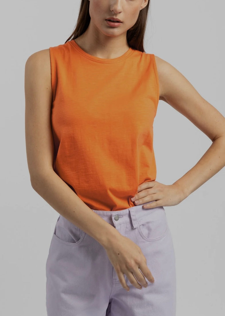 Slub Jersey Sleeveless Top