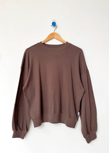 Pointelle Core Sweatshirt